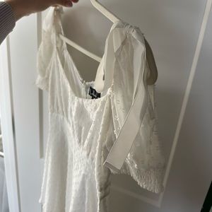 Midi dress for ribbon details